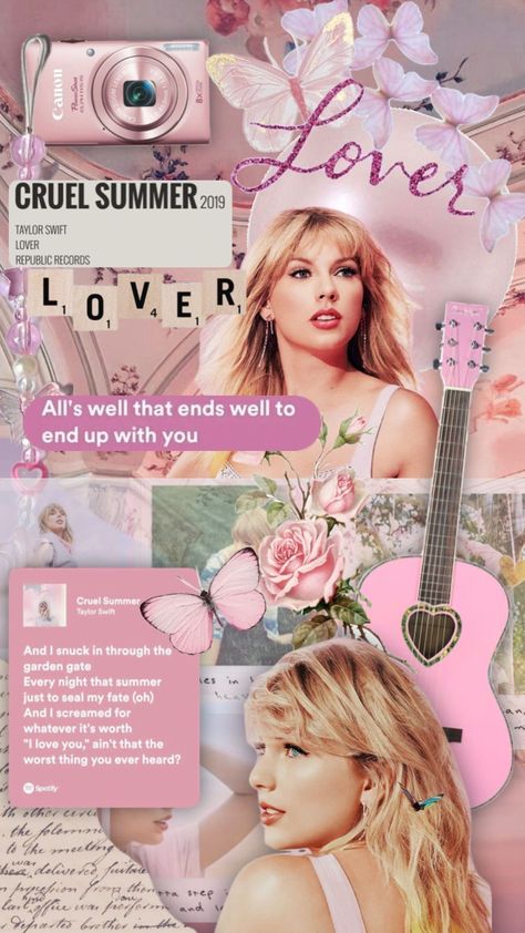 Pink Shuffle, Wallpaper Pink Aesthetic, Aesthetic Taylor Swift, Lover Album, Taylor Swift Images, Summer Taylor, Taylor Swift Fan Club, Estilo Taylor Swift, Taylor Swift Cute