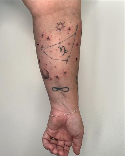 All written in the star 💫 Stars/zodiac/space themed flashes and customs ✨ Book your next tattoo with me while spots last! Booking availability in my IG highlights. Inquire via DM or the booking inquiry link in my bio #tinytattoo #tattoo #tattooflash #customtattoo #tattoogirl #ink #tattooartist #tattooart #tattooflash #tattoolife #tattoos #tattoostyle #tattoos #fineline #finelinetattoo #finelinetattoos #dallas#addison #dallasfortworth #dfw #dallastattoo #finelinework #marixieinks #studioinks Dallas Tattoo, Ig Highlights, Capricorn Sign, Infinity Sign, Next Tattoo, Custom Book, Fine Line Tattoos, Custom Tattoo, Life Tattoos