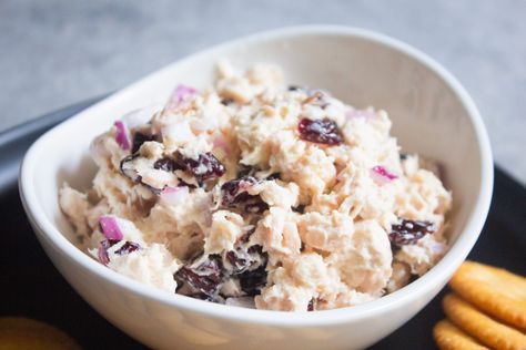 Whole Foods Cranberry Tuna Salad - Coco and Ash Whole Foods Cranberry Tuna Salad Recipe, Whole Foods Tuna Salad Recipe, Cranberry Tuna Salad Recipe, Tuna Salad Ingredients, Cranberry Salad Recipes, Tuna Salad Pasta, Cranberry Salad, Tuna Salad Recipe, Small Pasta