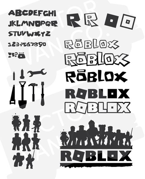 Roblox Font Free - Dafont Free Roblox Font, Roblox Svg, Roblox Theme, Roblox Party, Montessori Geography, Roblox Birthday, Cricket Ideas, Bead Creations, Silhouette Canvas