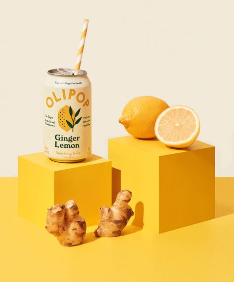 Still Life / Beverage Photography for Olipop by andidevon Drinks Brands, Brand Refresh, Design Presentation, Photography Packaging, Beverage Packaging, Packaging Design Inspiration, Commercial Photography, Photography Design, Brand Packaging