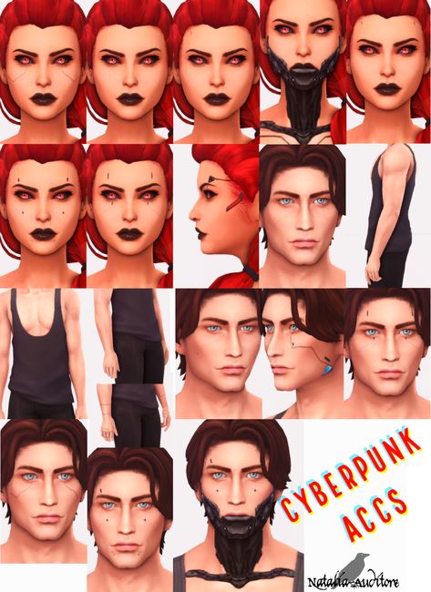 Cyberpunk accs | Natalia-Auditore on Patreon Sims 4 Cyberpunk Cc Maxis Match, Sims4cc Accessories, Sims 4 Cyberpunk, Sims Tattoos, Patreon Sims 4, Natalia Auditore, Ts4 Patreon, Cyberpunk Accessories, Los Sims 4 Mods