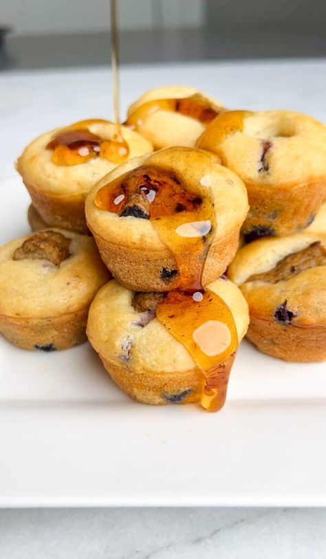 Blueberry Sausage Mini Muffins, Muffin Sausage Bites, Mini Muffins With Sausage, Mini Pancake Muffins With Sausage, Mini Muffin Sausage Bites, Blueberry Sausage Pancake Bake, Blueberry Muffins With Sausage, Blueberry Sausage Muffins, Sausage And Pancake Muffins