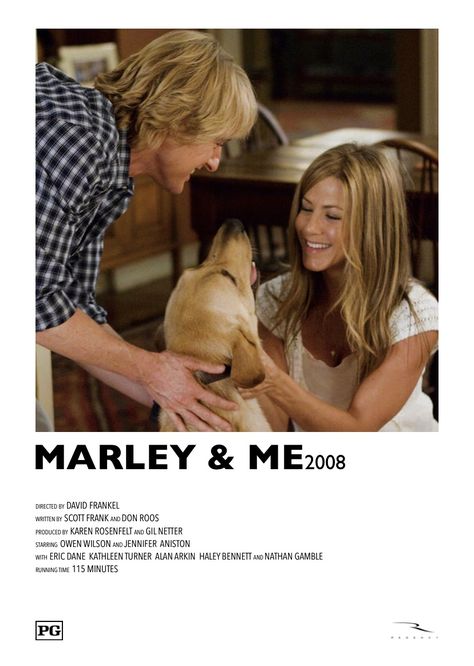 Marley And Me Aesthetic, Marley And Me Movie Poster, Marley And Me Movie, 2008 Movies, Marley And Me, Comfort Movies, Iconic Movie Posters, Film Posters Minimalist, Minimalist Posters