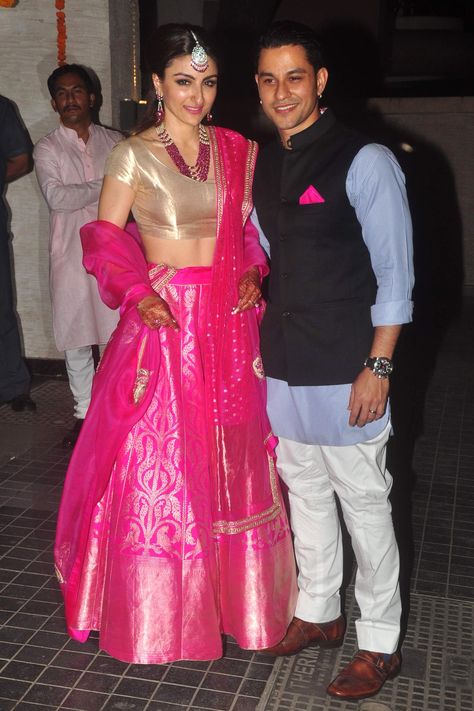 Soha Ali Khan Wedding, Choli Designs Lehenga, Stylish Lehenga, Soha Ali Khan, Bollywood Designer Sarees, Lehenga Choli Designs, Delhi Wedding, Modern Fairytale, Bollywood Outfits