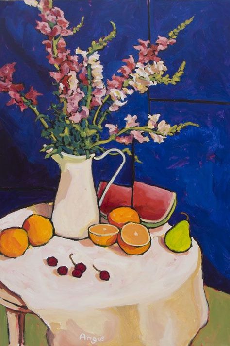 Angus Wilson, Wilson Art, Classroom Art Projects, Carmel By The Sea, Intuitive Art, Fauvism, Painting Still Life, Still Life Art, Flower Art Painting