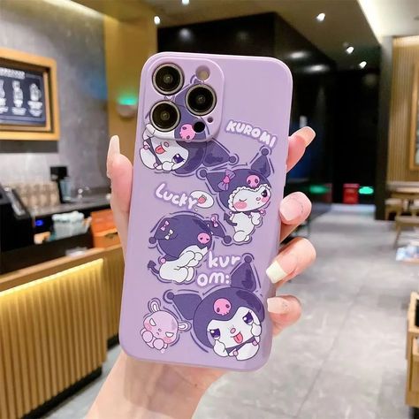 Sanrio Kuromi Phone Cases | Anti-drop Soft Silicone Cover https://kyoota.com/products/sanrio-kuromi-phone-cases-anti-drop-soft-silicone-cover Kyoota #Hot Sanrio Iphone Case, Kuromi Phone Case, My Melody Cinnamoroll, Cinnamoroll Kuromi, Melody Cinnamoroll, Iphone Style, Kawaii Accessories, Hello Kitty My Melody, Sanrio Characters