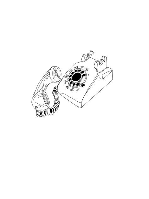 Phone Off The Hook Drawing, Phone Call Tattoo, Phone Off Hook Tattoo, Take The Phone Off The Hook Tattoo, Landline Phone Tattoo, Tattoos Inspired By Vienna Billy Joel, Vienna Billy Joel Art, Vienna Tattoo Billy Joel Song Lyrics, Phone Tattoo Ideas