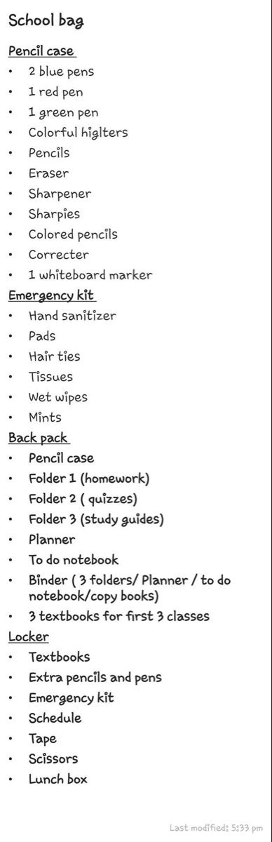 Things To Put In Bag For School, Pencil Pouch Essentials List, What Should I Put In My Pencil Case, Pencil Case List School Supplies, Pencil Case Supplies List, Whats In Pencil Case, Things In Pencil Case, Thing To Pack For School, What We Need For School