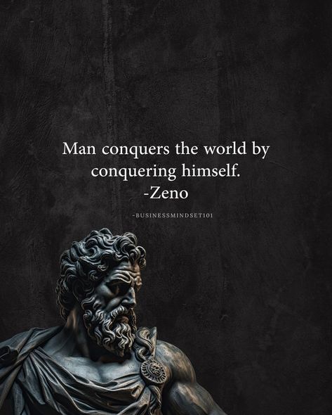 Man conquers the world by conquering himself more in telegram Successful Men Quotes, Wave Quote, Strong Man Quotes, Conquer Quotes, Realization Quotes, Quotes From Successful People, Wealthy Lifestyle Luxury, Tough Quote, God Mode