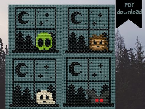 Colorwork Chart, Easy Perler Beads Ideas, Pixel Art Templates, Cool Pixel Art, Pix Art, Small Cross Stitch, Pixel Pattern, Crochet Tapestry, Stitch Art