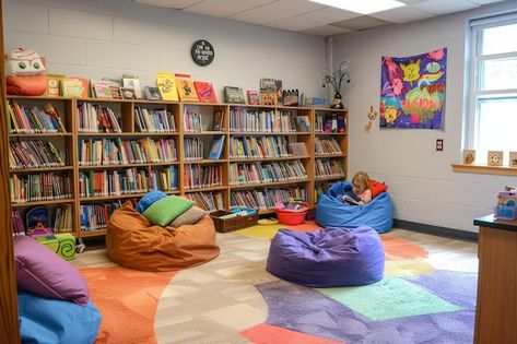 Comfy Classroom, Reading Nook Classroom, A Reading Nook, Bean Bags, A Classroom, Reading Nook, Bean Bag, In The Classroom, Nook