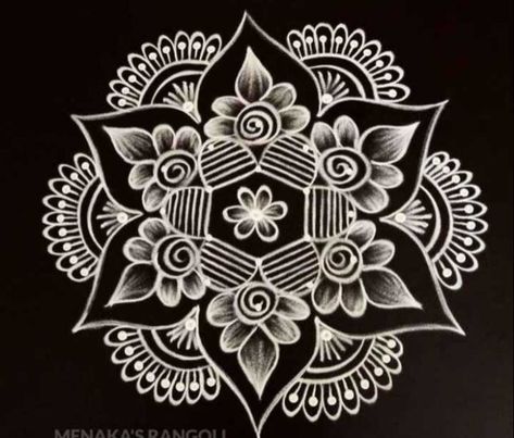 Karthigai Kolam, Rangoli Designs Sankranthi, Sankranthi Rangoli Designs, Rangoli Stencils, Sankranthi Rangoli, Rangoli Designs For Competition, Pongal Kolam, Sankranthi Muggulu, Very Easy Rangoli Designs