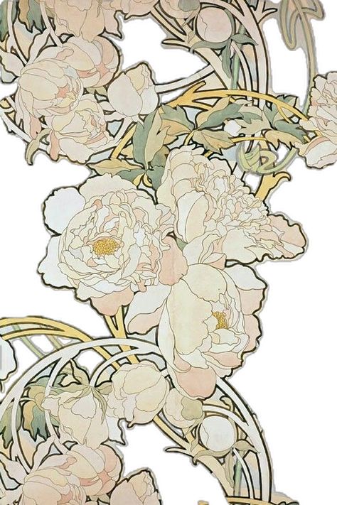 Flowers Illustration Art, Alfonse Mucha, Flower Fairies Books, Fleurs Art Nouveau, Art Nouveau Mucha, Illustration Art Nouveau, Mucha Art, Alfons Mucha, Art Nouveau Illustration