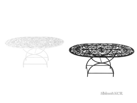 beautiful Garden Table Found in TSR Category 'Sims 4 Dining Tables' Sims 4 Outdoor Table, Shabby Chic Sims 4 Cc, Sims 4 Cc Garden Furniture, Sims 4 Dining Table, Sims 4 Cc Dining Table, Sims 4 Cc Garden, Sim4 Furniture, Sims 4 Mac, Sims 4 Cc Furniture Living Rooms