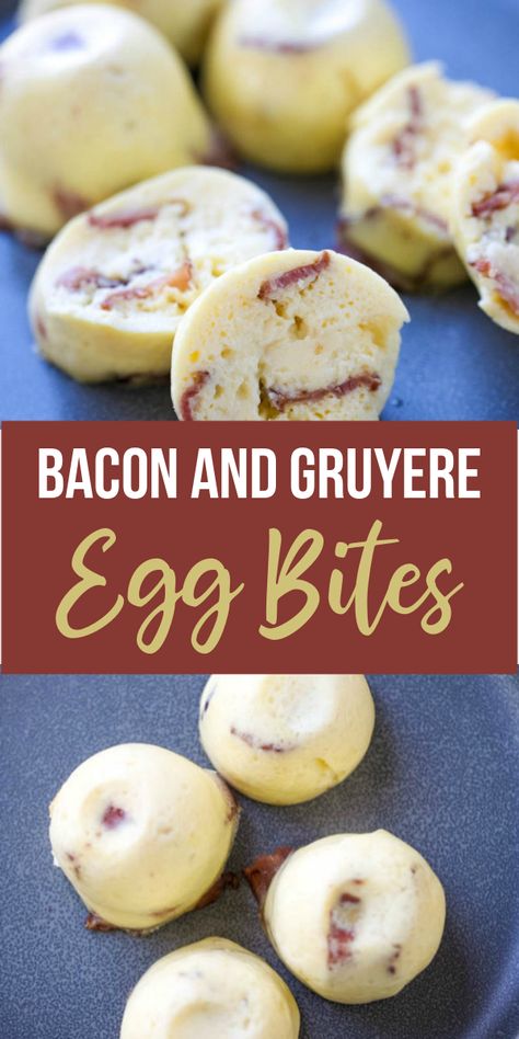 Instapot Starbucks Egg Bites, Soya Vide Egg Bites, Starbucks Eggbites Copycat Recipe Bacon, How To Make Starbucks Egg Bites At Home, Bacon Gruyere Egg White Bites, Egg White Bites Starbucks Instant Pot, Diy Starbucks Bacon Gruyere Egg Bites, Starbucks Breakfast Bites, Starbucks Egg Bites Bacon Gruyere