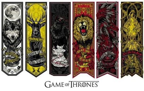 GoT Banners Game Of Thrones Art, A Song Of Ice And Fire, Coat Of Arms, Game Art, Game Of Thrones, Banners, To Start, Comic Books, Geek Stuff