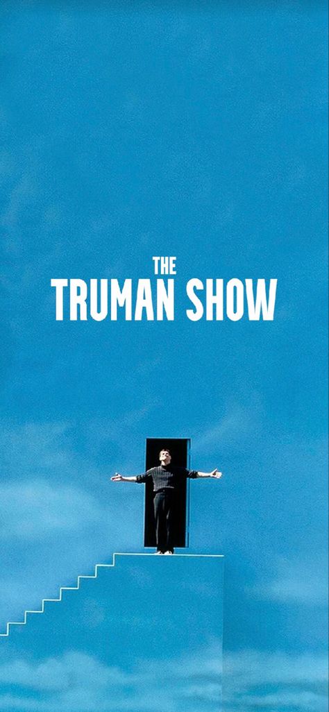 Truman Show Wallpaper, Film Posters Typography, The Truman Show Poster, Uni Posters, Truman Burbank, Pretty Posters, The Truman Show, Poster Room, Post Mortem