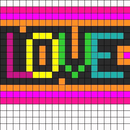 LOVE Perler Perler Bead Pattern | Bead Sprites | Misc Fuse Bead Patterns Lava Lamp Perler, Lava Lamp Perler Beads, Crochet Heart Blanket, Cross Stitch Numbers, Cross Stitch Pattern Maker, Seed Bead Crafts, Beads Pattern, Bead Loom Designs, Fuse Bead Patterns