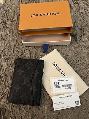 ad eBay - Authentic Louis Vuitton Pocket Organizer Monogram Eclipse - Buy Now, click the link (eBay) Louis Vuitton Store, Pocket Organizer, Men Clothing, Accessories Men, Authentic Louis Vuitton, Made In France, All In One, Black And Grey, Shoe Accessories