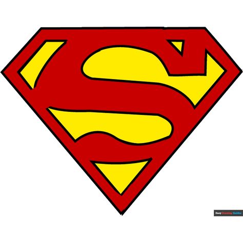 How to Draw Superman Logo Superman Logo Drawing, Superman Drawing Easy, How To Draw Superman, Superman Sketch, New Drawing Ideas, Superman Drawing, Easy Drawing Guides, Drawing Steps, Drawing Guides