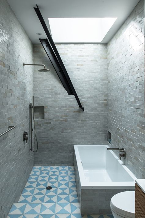 Inset Bath, Latest Bathroom Trends, New York Penthouse, Drop In Tub, Industrial Style Bathroom, Small Space Bathroom, Wet Room, Tiny Bathrooms, Bathroom Trends