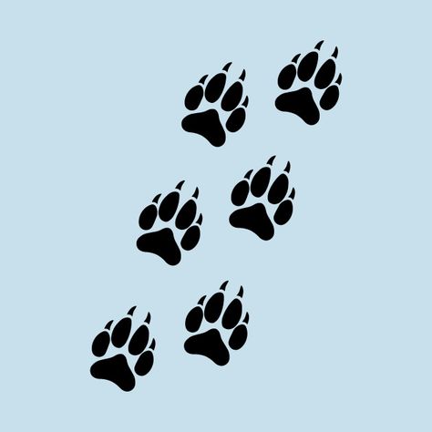 Wolf Tracks, Wolf Footprint, Wolf Print Tattoo, Wolf Paw Tattoos, Paw Print Nails, Snarling Wolf, Wolf Paw Print, Arrow Tattoo Design, Animal Footprints