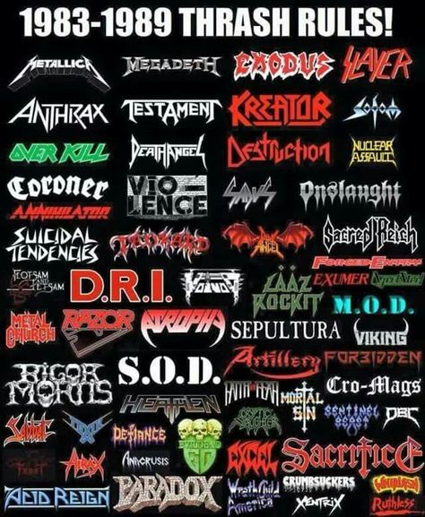 Thrash Metal Heavy Metal Shirts, Rock Wallpaper, Metal Band Logos, Rock Band Logos, Heavy Metal Art, Metal Shirts, Hardcore Punk, Musical Band, Music Images