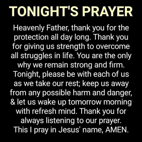 Encouragement Scripture, Prayer Before Sleep, Scripture Prayers, Good Night Prayer Quotes, Quotes Facebook, Bedtime Prayer, Evening Prayer, Prayer For The Day, Spiritual Prayers