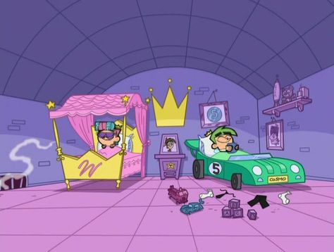 Cosmo & Wanda's fishbowl room Cosmo E Wanda, Fairy Oddparents, Fairy Godparents, Cosmo And Wanda, Timmy Turner, Toilet Boys, Fairly Oddparents, The Fairly Oddparents, Fairly Odd Parents