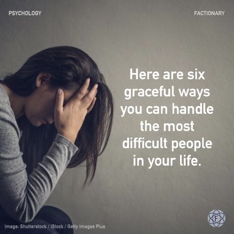 Here are six graceful ways you can handle the most difficult people in your life. #psychology #people #influence #toxicity #negativity #lifestyle #facts #Factionary How To Handle Difficult People, Critical People, Interpersonal Conflict, Dealing With Difficult People, Bad Influence, Negative People, Difficult People, Toxic People, Awkward Moments