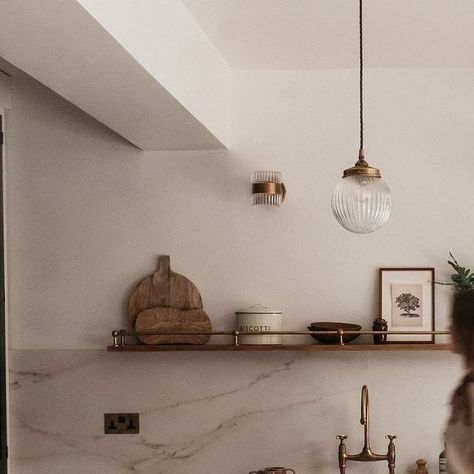 Katie Housley on Instagram: "The Knick-Knack shelf. Probably my favourite part of the kitchen. In a constant state of reshuffle. Featuring too many wooden bowls and display only chopping boards - no-one touches the boards 😂" Knick Knack Shelf, The Knick, Knick Knack, Chopping Boards, June 16, Wooden Bowls, Kitchen In, Knick Knacks, My Favorite Part