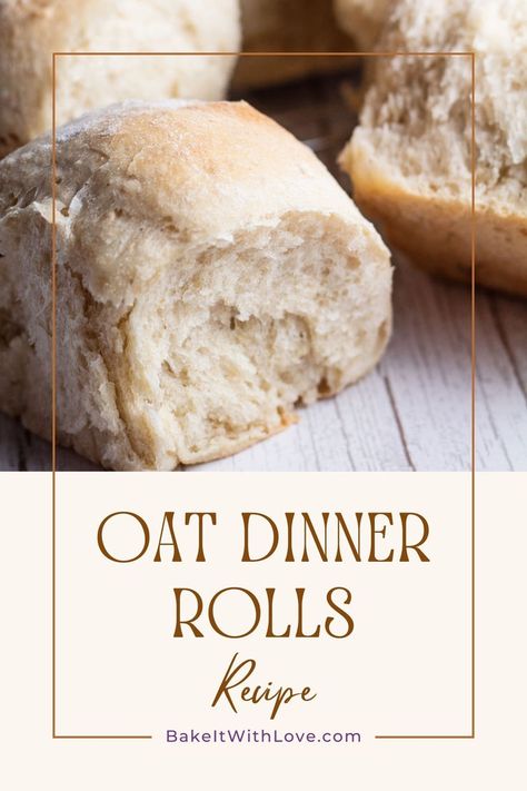 A close-up shot of fluffy golden baked oat rolls. Oat Buns Recipe, Oat Flour Rolls, Oat Rolls, Oatmeal Rolls, Oats Bread, 30 Minute Rolls, Thanksgiving Turkey Dinner, Best Gluten Free Bread, Yeast Packet