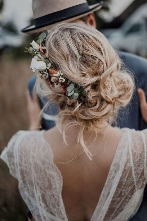 Flowers In Her Hair, Wedding Hair, Her Hair, Wedding Hairstyles, Hairstyles, Flowers, Hair