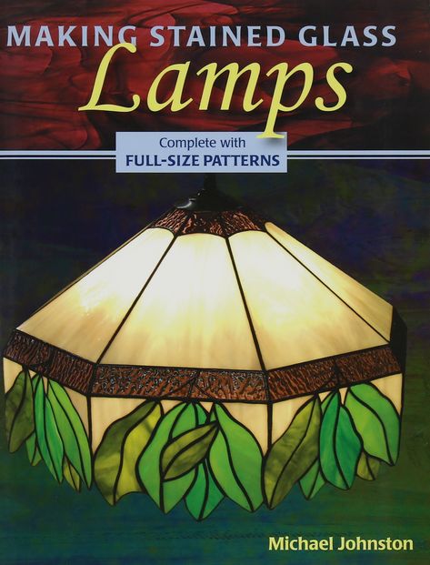 How to Make a Stained Glass Lampshade - Free Patterns for Stained Glass Stained Glass Lamp Patterns, Stained Glass Lamp, Making Stained Glass, Glass Lamps, Stained Glass Lamps, Tiffany Lamps, Antique Lamps, Diy Lamp, Tiffany Style