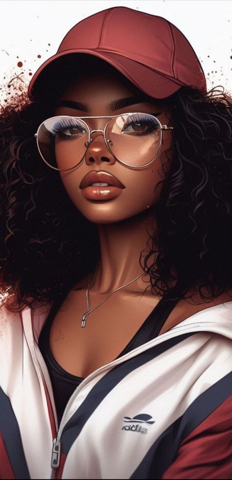 Lady Wallpaper Classy, African Women Art Wallpaper, Female Wallpaper Iphone, Black Barbie Wallpaper, Black Barbie Aesthetic, Images Of Black Women, Curly Hair Cartoon, Black Baby Art, Melanin Art