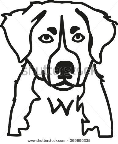 Dog Sketch Easy, Dog Pumpkin, Dogs Stuff, Dog Sketch, Pumpkin Stencil, Dog Coloring Page, Bernese Mountain, Sketches Easy, Dog Tattoos