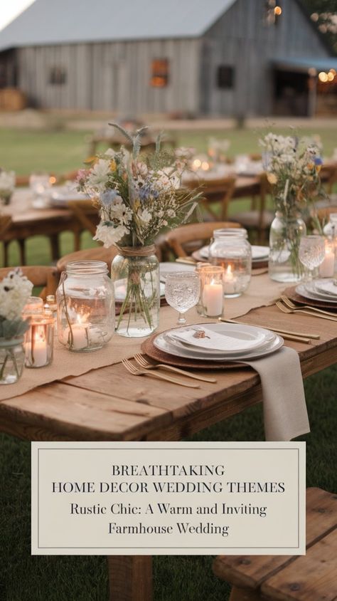 Planning your wedding? These 12 stunning wedding decor ideas will create a romantic and luxurious atmosphere that your guests will never forget. Dreamy Wedding Decor, Art Party Decor, Living Room Upgrades, Statement Wall Art, Trendy Room, Decorating Hacks, Farmhouse Wedding, Budget Friendly Decor, Room Makeovers