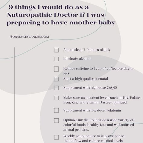 Pre-conception care can make all the difference when it comes to preparing for a healthy pregnancy. While I’m not planning on having any more children, these are the steps I would take if we were planning to expand our family.   ✨Aim to sleep 7-9 hours nightly. ✨Eliminate alcohol. ✨Reduce caffeine to 1 cup of coffee per day or less. ✨Start a high-quality prenatal vitamin such as @needed ✨Supplement with high dose CoQ10. ✨Make sure my nutrient levels such as B12/Folate, Iron, Zinc and Vitami... Colorful Foods Healthy, Pre Conception Planning, Prenatal Vitamins Before Pregnancy, Preconception Planning, Pregnancy Supplements, Higher Dose, Prenatal Vitamins, Preparing For Baby, 9 Hours