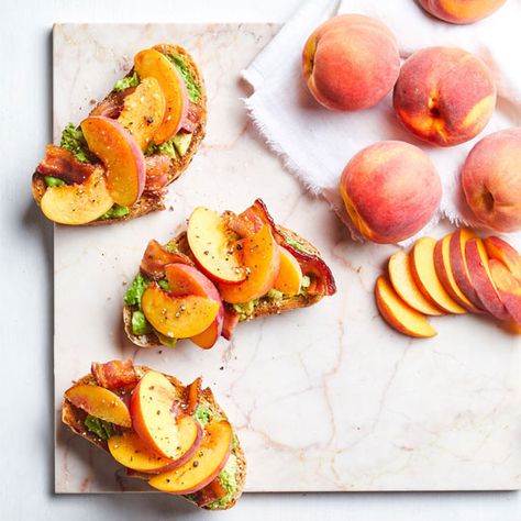 Best Recipes of 2019 Whipped Ricotta Recipe, Balsamic Peach, Avocado Blt, Sweet Potatoe Bites, Avocado Toast Recipe, Savory Foods, Ricotta Recipes, Bacon Avocado, Potato Bites