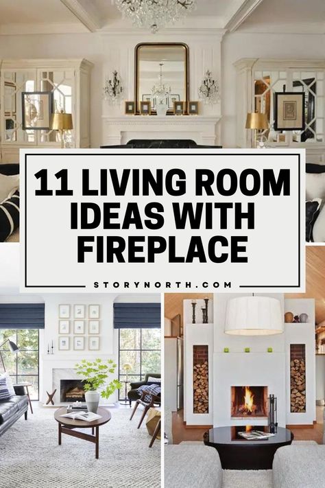 Save this pin for inspiration on how to transform your living room with a cozy fireplace! Discover unique and stylish design ideas to create a warm and inviting space. #LivingRoomDecor #FireplaceDesign #HomeInspiration Couch Fireplace Layout, Small Windows Next To Fireplace, Furniture In Front Of Fireplace, Fireplace Living Room Layout, Room Fireplace Ideas, Living Room Fireplace Ideas, Communal Area, Cozy Living Room Warm, Family Room Windows