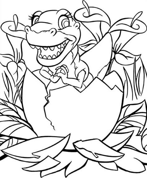 Baby Ducky Land Before Time Coloring Page : Kids Play Color Land Before Time Coloring Pages, Land Before Time Dinosaurs, Sunday Drawing, Dremel Ideas, Kids Printable Coloring Pages, Egg Coloring, Dinosaur Sketch, Inkscape Tutorials, Kids Colouring