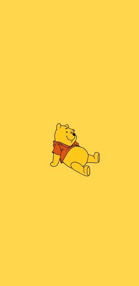 Winnie The Pooh Yellow Aesthetic, Yellow Apple Watch Wallpaper, Yellow Winnie The Pooh Wallpaper, Yellow Disney Aesthetic, Winnie The Pooh Icons Aesthetic, Yellow Aesthetic Cartoon, Yellow Cartoon Wallpaper, Vintage Yellow Aesthetic Wallpaper, Winnie The Pooh Wallpaper Vintage