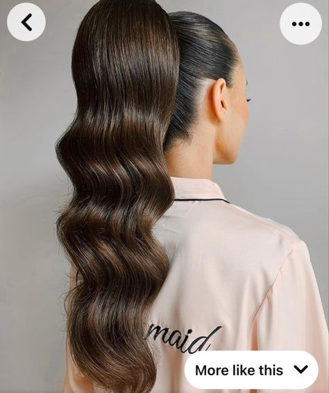 Ponytails Extension, European Beauty, Day Hairstyles, Long Ponytail, Competition Hair, Ponytail Hair Piece, Evening Hairstyles, Hair Body Wave, Prom Hairstyles For Long Hair