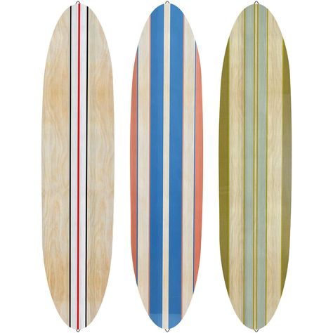 PRICES MAY VARY. Package Contents: you will receive 3 pieces of surf board wall decorations, featuring striped patterns with vivid colors, ideal for tropical, coastal, Hawaiian or beach themed decorations Sturdy and Reliable: made of quality wood material, the surfboard wall decor is not prone to deform or break, serviceable and long lasting, bringing you a nice using experience, you can use it with confidence Proper Size: each decorative surfboard is about 23.6 x 5.4 inches/ 60 x 13.6 cm, right Surfer Room Aesthetic, Beach Aesthetic Room, Surfboard Room, Surfboard Wall Decor, Decoration Surf, Summer Wood Sign, Surf Room Decor, Surf Vintage, Surf Room