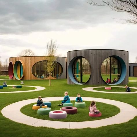 📷: Architecture Factor Kindergarten Classroom Design, Amphitheater Architecture, Playgrounds Architecture, Urban Design Competition, Landscape And Urbanism Architecture, Urban Playground, Kindergarten Projects, Architecture Portfolio Design, Kindergarten Design