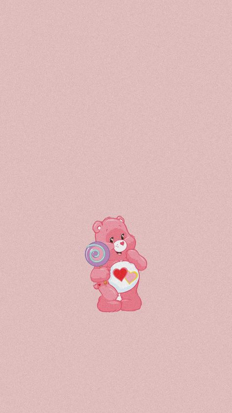 #cartoon #cartoons #aesthetic #webarebears #we #bare # Care Bears Backgrounds, Care Bear Love A Lot, Love A Lot Care Bear Wallpaper, Care Bears Love A Lot Bear, Love A Lot Bear Wallpaper, Care Bear Wallpapers, Pink Care Bear Wallpaper, Care Bears Wallpaper Iphone, Love Care Bear