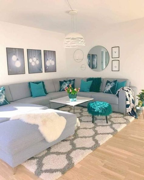 Teal Living Room Ideas, Teal Living Room, Teal Living Room Decor, Teal Living Rooms, Room Color Schemes, Brown Living Room, Living Room Decor Cozy, Living Room Decor Apartment, Room Interior Design