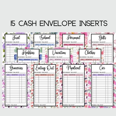 Really love this, from the Etsy shop SkiesOfBluePrints. https://etsy.me/35tK5oW #etsy #sinkingfund #savingstracker #100envelope #envelopechallenge #printablesavings #moneychallenge #a6cashenvelopes #a6binderinsert #a6budgetbinder Cash Envelope Inserts, Saving Cards, Envelope Inserts, Cash Binder, Notion Ideas, Sinking Fund, Saving Tracker, Vacation Fund, A6 Binder