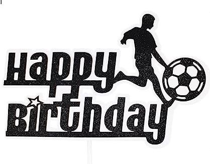 Topper Bola, Sports Birthday Cakes, Happy Birthday Football, Soccer Silhouette, Soccer Birthday Cakes, Football Cake Toppers, Diy Cake Topper Birthday, Soccer Cake, Chocolate Cake Designs